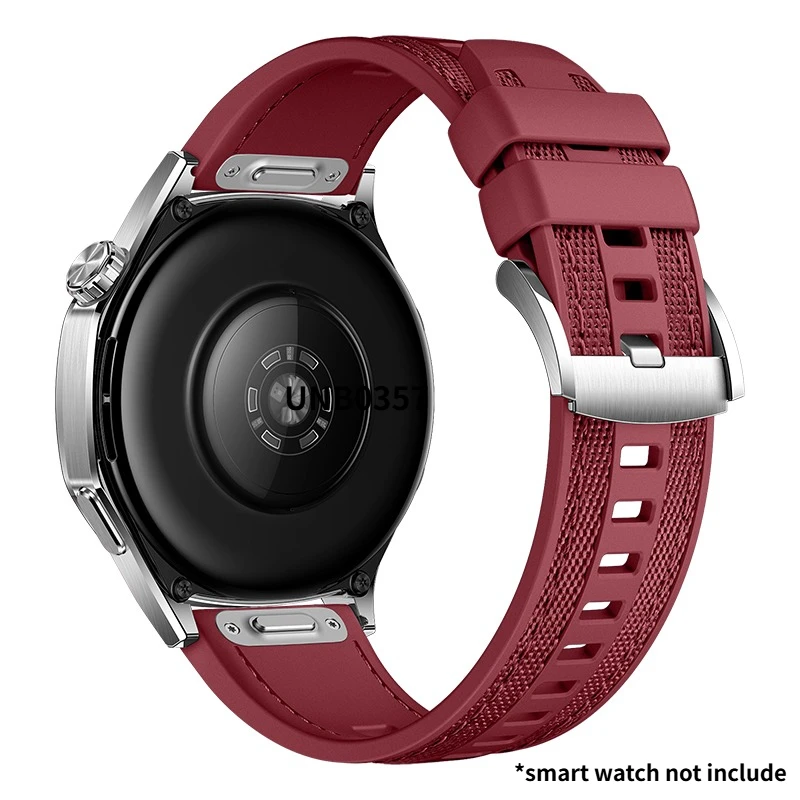 Universal 22mm Nylon Silicone Sport Strap with Quick Release Feature