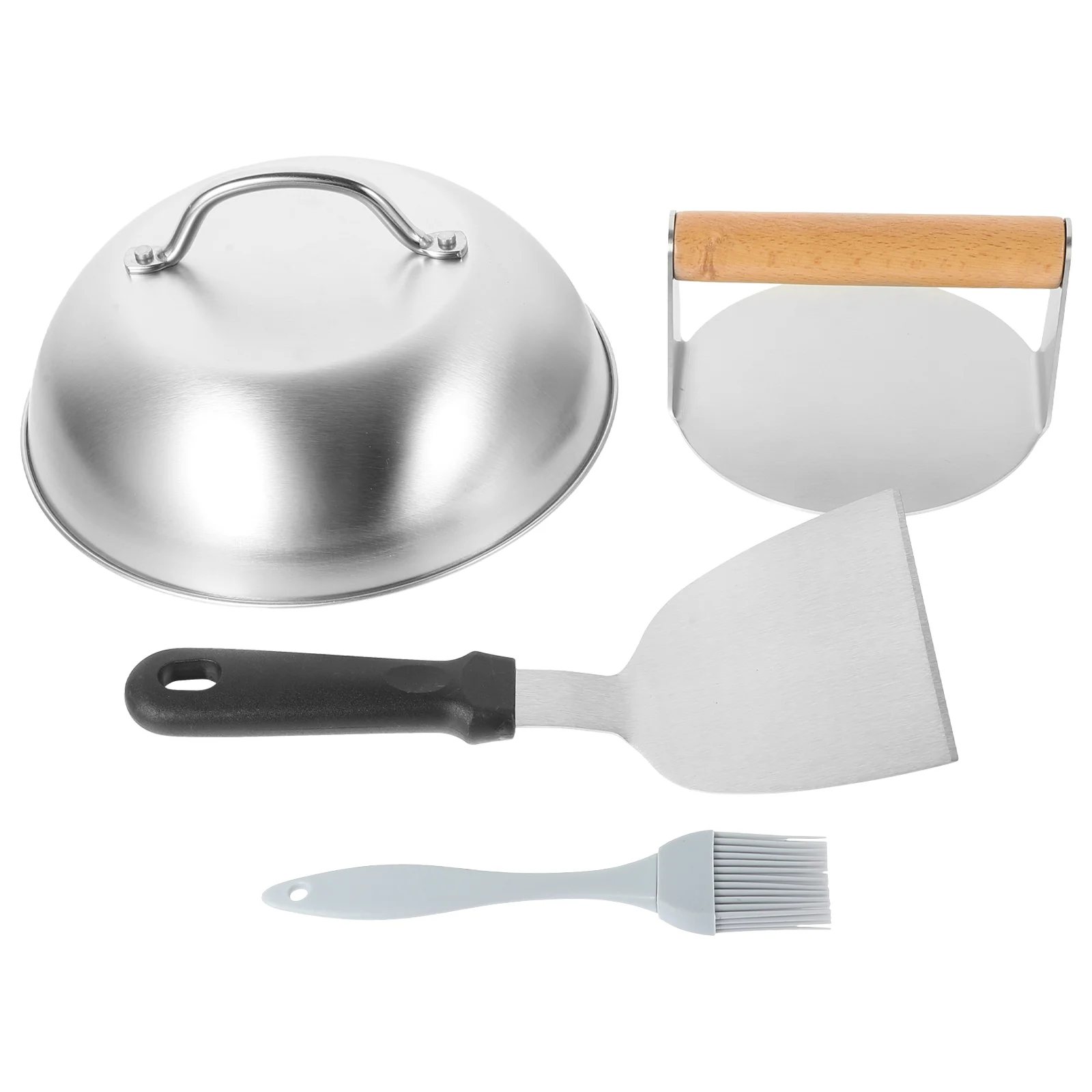 

Hamburger Meat Press Set Patty Making Tool Kitchen Gadget Metal Marker Grill Tools Maker Wood Stainless Steel Supply