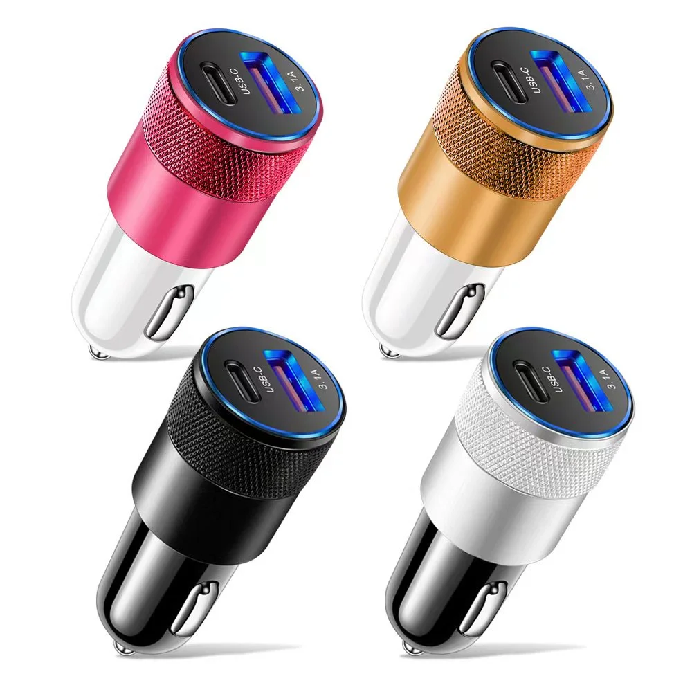 รูปสินค้า อะแดปเตอร์ชาร์จรถยนต์ USB-C 66W ชาร์จเร็ว