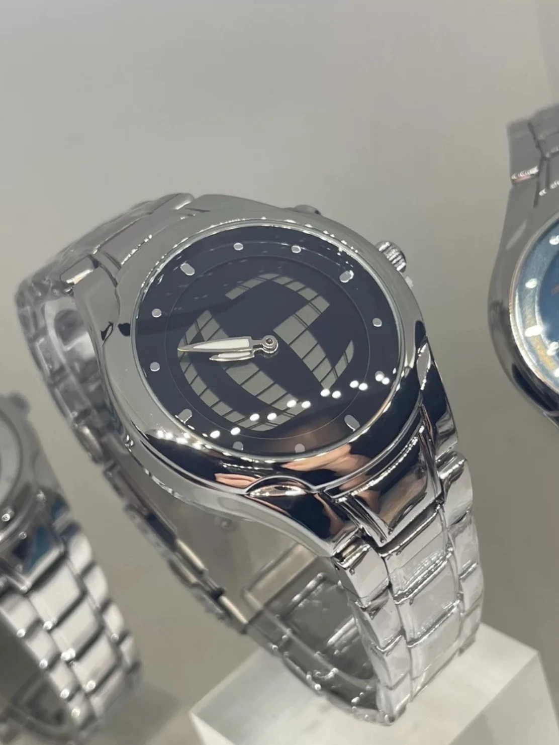 時計 FOSSIL analog&digital y2k archive watch RAREy2k 00s FOSSIL Big Tic JR-8063 Baby/Powder Blue