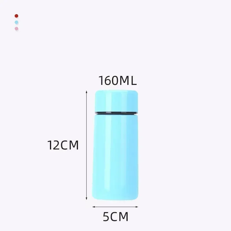 Portable 160ml Mini Pocket Cup Stainless Steel Milk Tumbler Coffee with Lid Creative Gift Cup Water Bottle Solid Color Mug