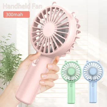 Ventilatore portatile portatile Piccolo ventilatore di raffreddamento USB ricaricabile Ciglia Ciglia Mute Cooler Ventilatore portatile Mini USB ricaricabile da scrivania 1