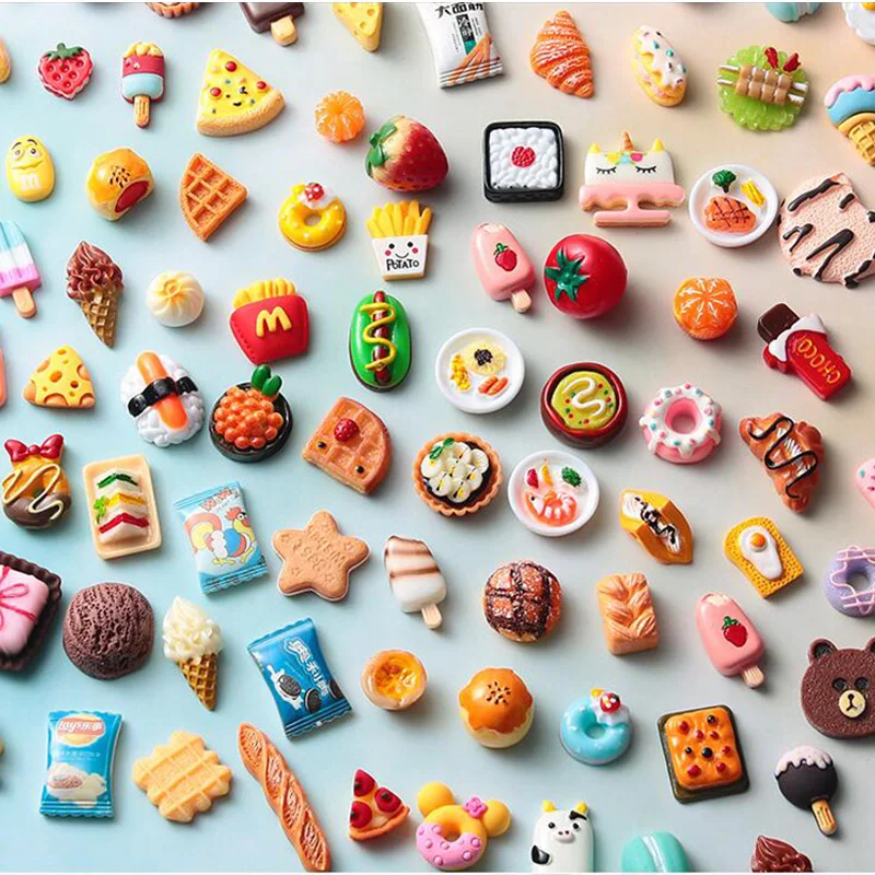 20 Pcs Miniature Items 1:12 Dollhouse Supermarket Food Snacks Mini Cake Wine Drink For Blyth Barbie BJD Doll Kitchen Accessories 4