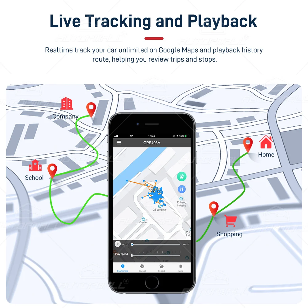Sučelje koje prikazuje praćenje uživo i značajke reprodukcije