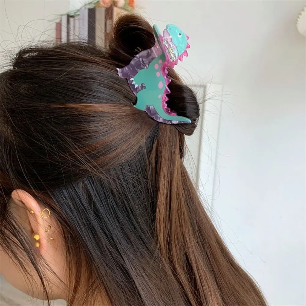 Acrylic Dinosaur Hair Clips for Women and Girls
