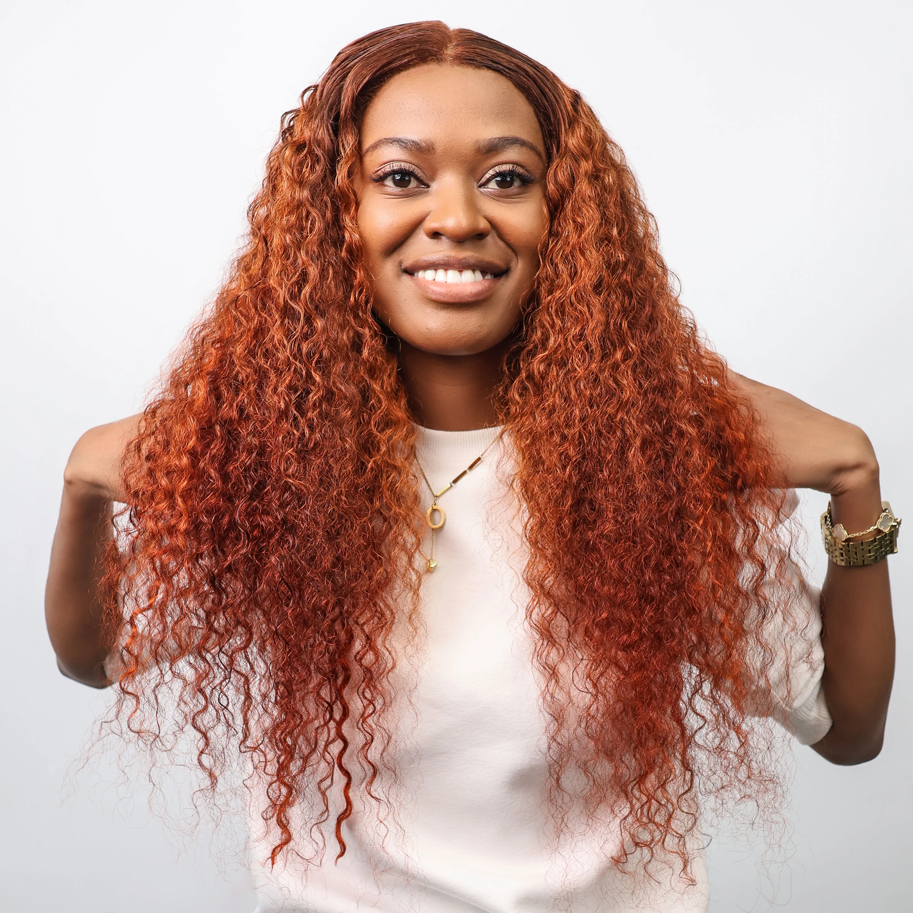 Ombre Orange Ginger Lace Front Wig 13x6 HD Water Wave Curly High Density 15 S816a0b94a3e147e48078e316fc49b270D Ombre Orange Ginger Lace Front Wig 13x6 HD Water Wave Curly High Density