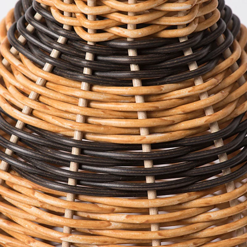 Handmade Woven Imitation Rattan Flower Vase