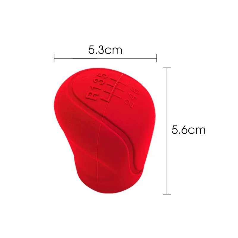 Car Silicone Gear Shift Knob Cover Gear Shift Non-Slip Grip Handle Protective Covers Manual 6-speed Car Interior Accessories