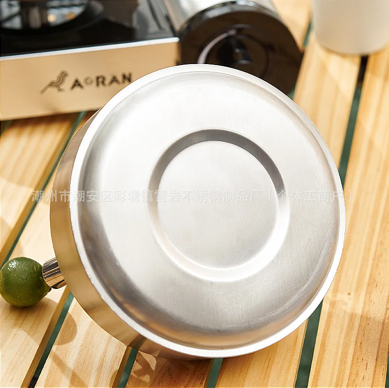 Outdoor 304 Stainless Steel Large Capacity Teapot Coffee Pot Kettle Gas Cooking Equipment Camping Supplies Kitchen Utensils