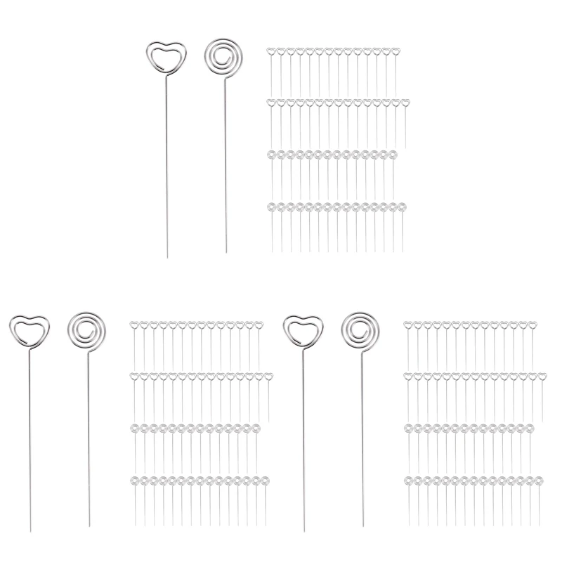 

Новинка-180 шт. металлические провода зажим для записей держатели для записей и карт Настольный зажим для номеров подставка для фотографий серебристый