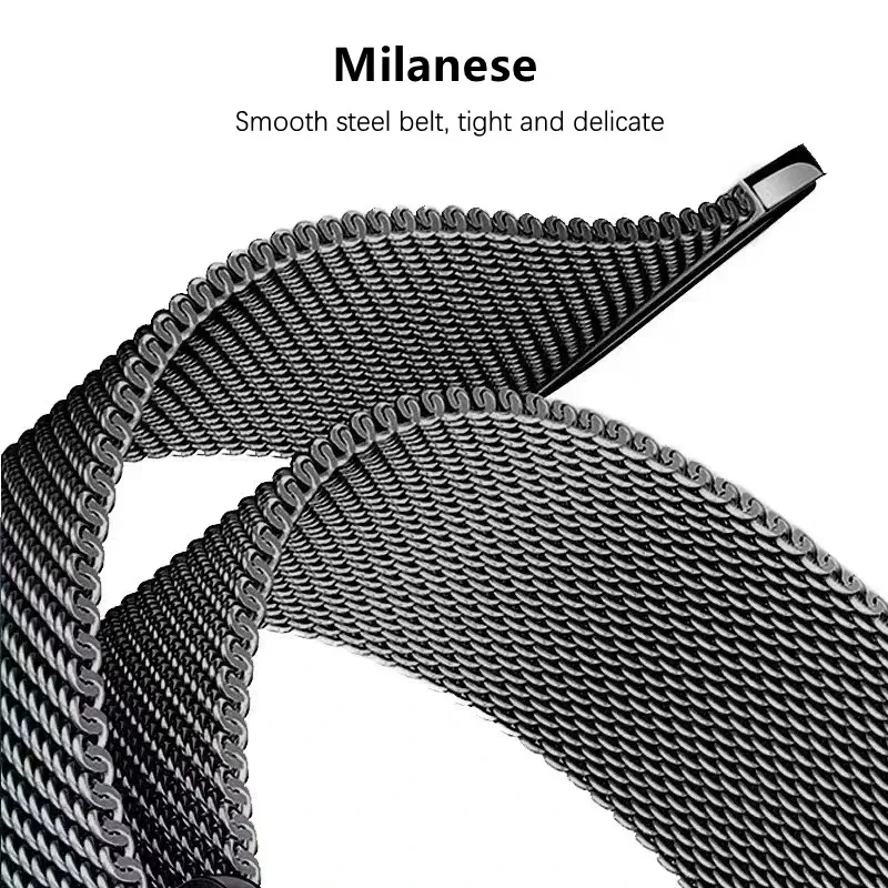 Milanese Loop Magnetic Bracelet for Smartwatch - Elegant Stainless Steel Strap