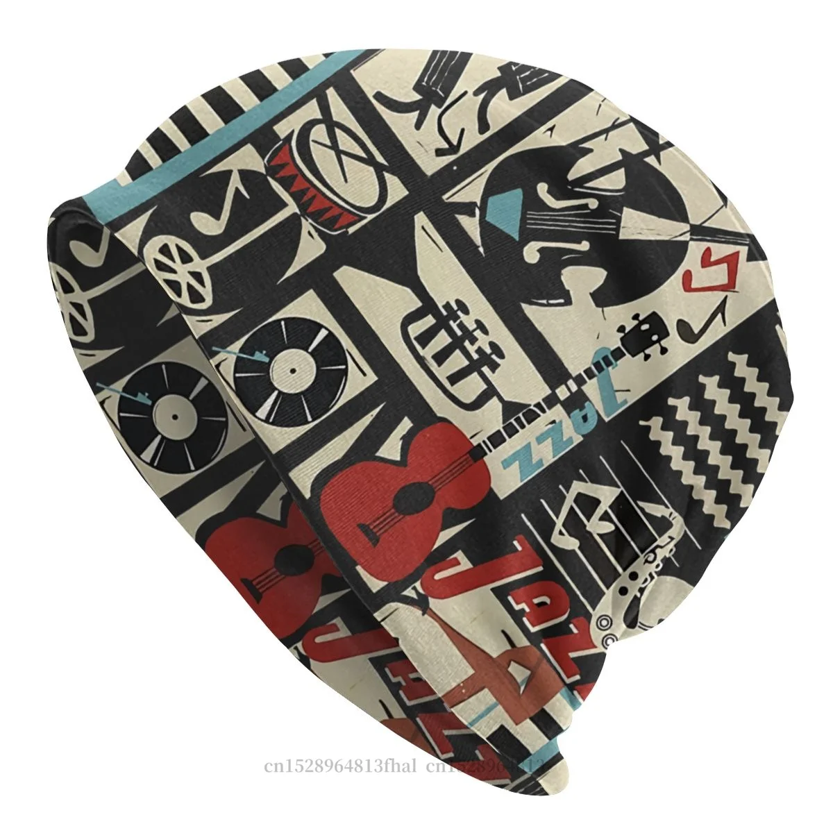 

Gothic Autumn Spring Beanie Hats The Jazz Rythm Thin Hat Bonnet Hipster Skullies Beanies Caps Men Women's Earmuffs