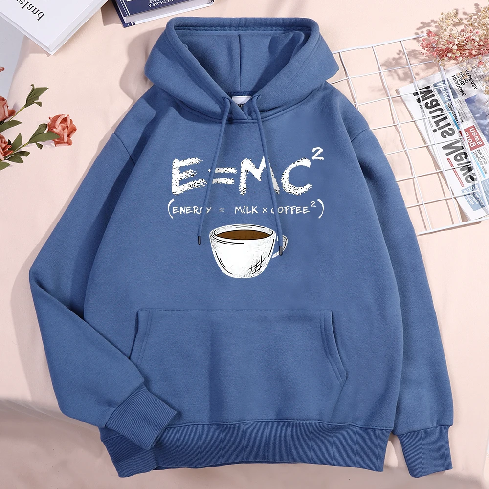 Energy Milk Coffee Fun Formula Hoody Men Women Cute Fitness Clothing Pattern Loose Sweatshirt Autumn Pullover Couple Hoodies