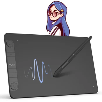 VEIKK Graphic Tablet VK1060Pro 10x6 Inch with 8192 Level Battery-Free Pen Support Android Windows Mac Digital Drawing Pad