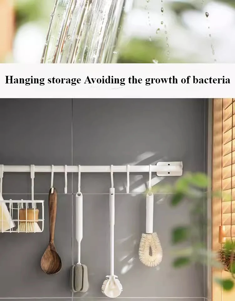 Diskborste för flaskor och glas med långt handtag_voghion.com