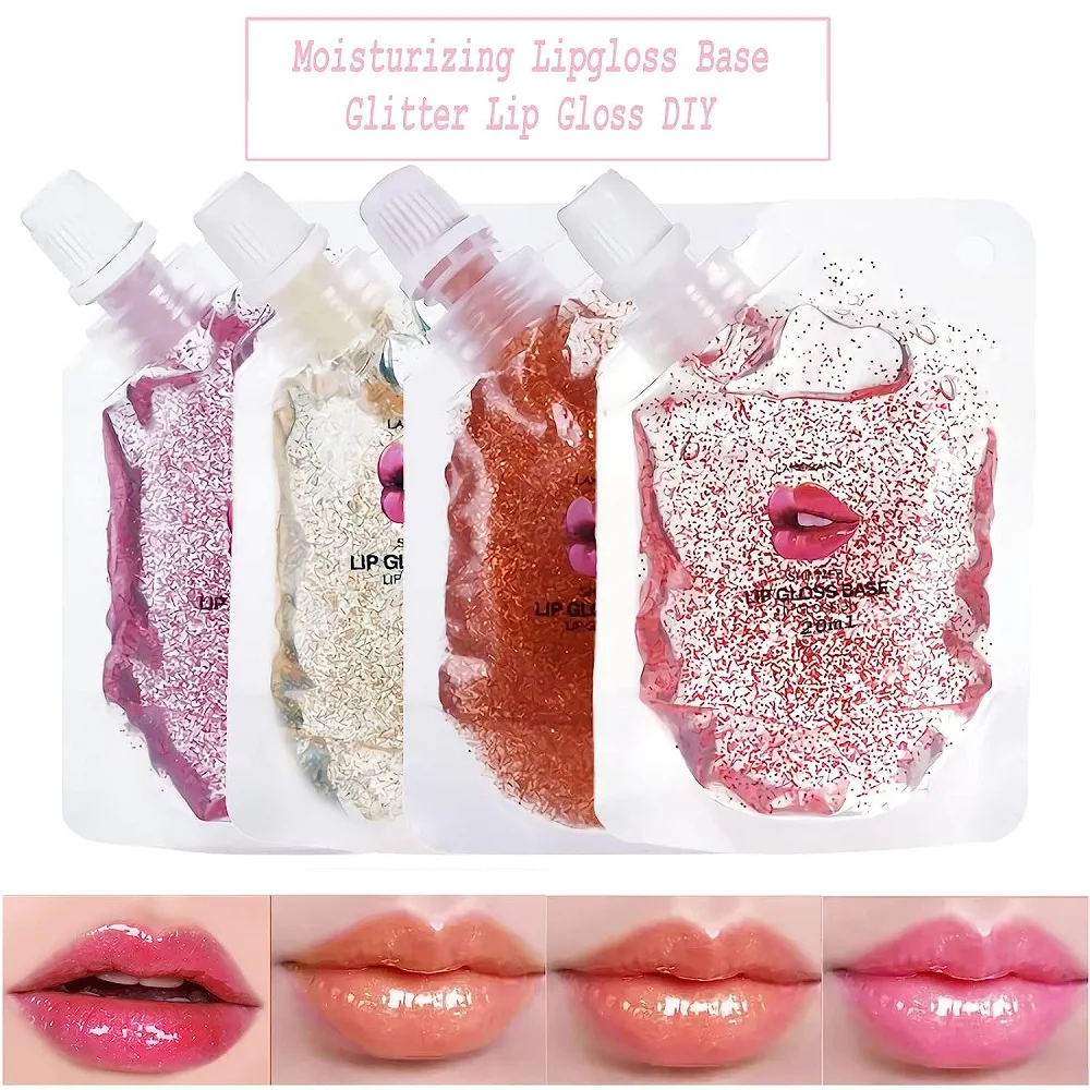 DIY Clear Lipgloss Base Oil Moisturizing Non-Stick Lipstick Material Base Gel for Lipgloss Makeup