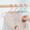 1-10Pcs Children Clothes Hanger Baby Clothing Organizer Display Hangers Plastic Kids Coats Windproof Holder Rack Closet Storage 4