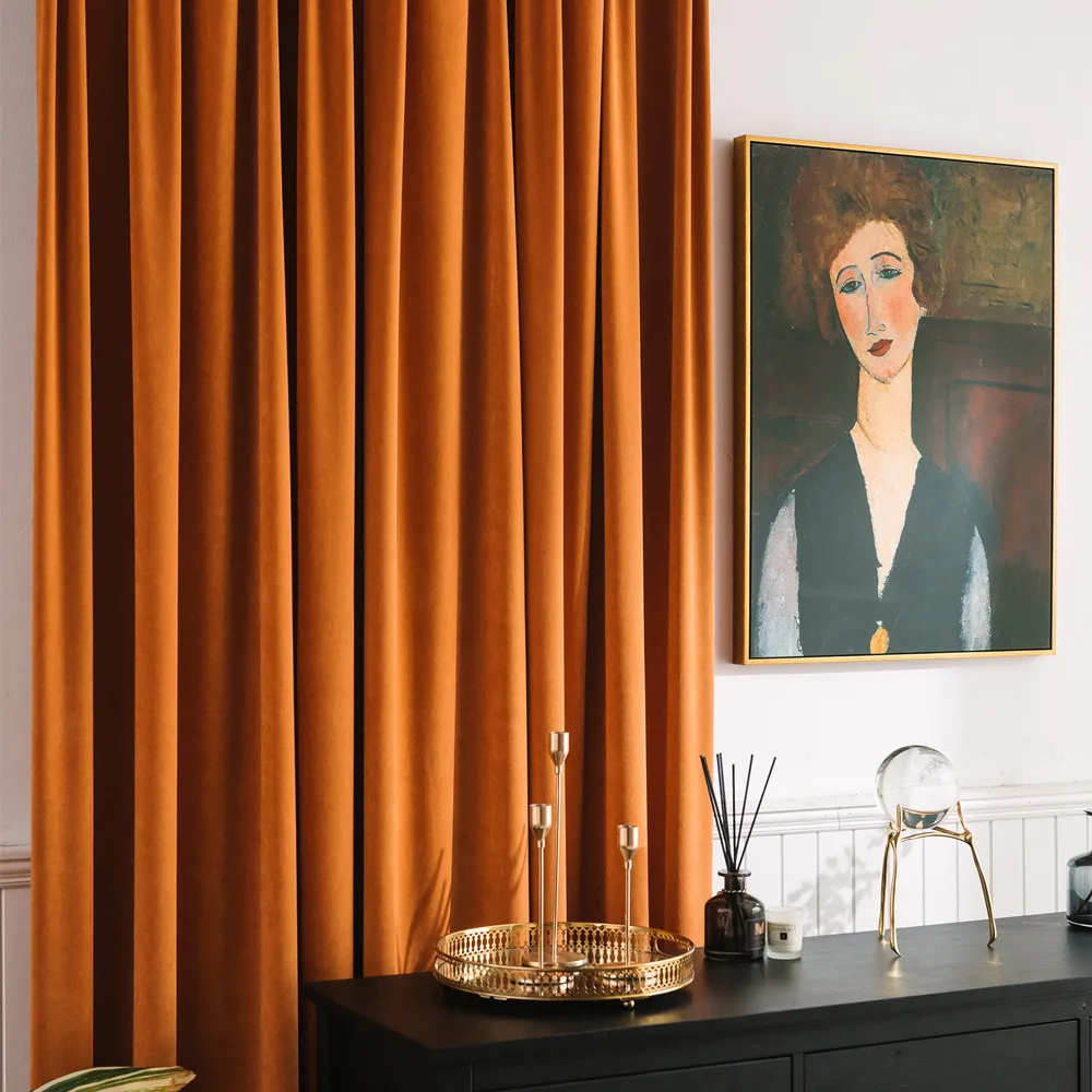 

Curtains for Living Dining Room Bedroom 2023 Light Luxury Modern Nordic Solid Color Chenille Stitching High-end Custom Curtains