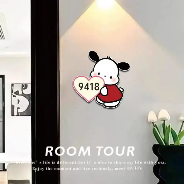 

Накладка на дверь с помпоном, аниме, Sanrio