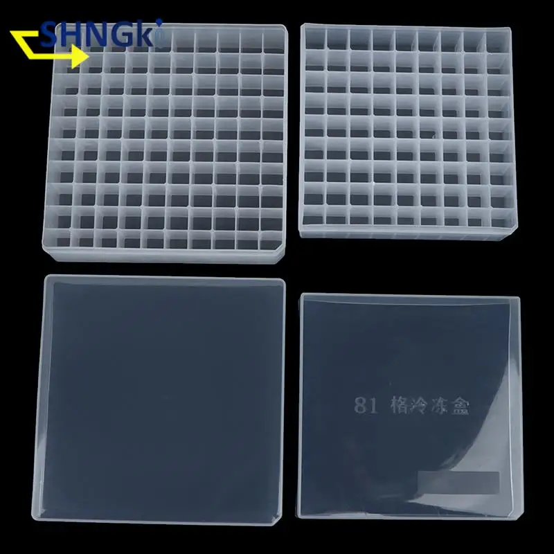 20/25/81/100 Sockets Plastic Test Tube Holder Centrifuge Tube Rack Box With Cover Centrifugal Tube Support Laboratory Supplies 6