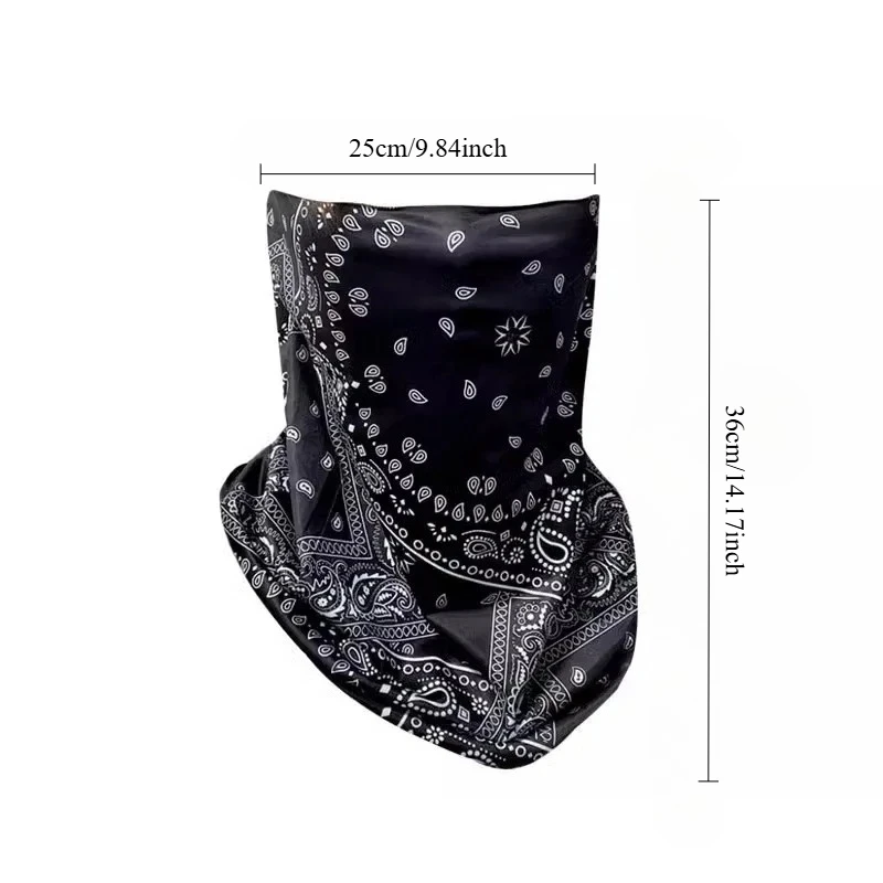 Ear Hanging Face Mask, Full Face Protective Face Mask, Suitable for Spring and Summer Use, Outdoor Sports Face Towel, Unisex