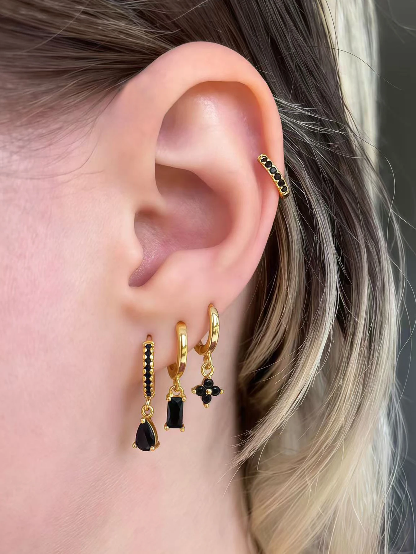 Zirconia Earrings Simple Women