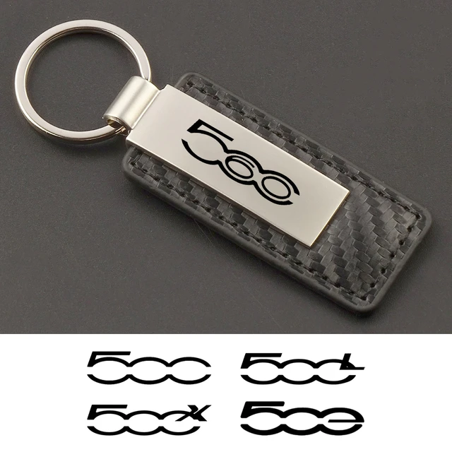 Auto Neue Leder Metall Auto Schlüssel Kette Keychain Auto Schlüssel Ring  Für Fiat 500 60th FLIEßHECK 500L 500S 500X 500C 500E Auto Zubehör -  AliExpress