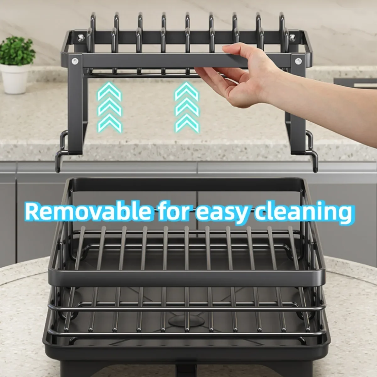 Kitchen Dish Dry Tableware Rack Storage Rack Drain Basket Water Guide Bowl Plate Chopstick Drain Shelf Storage Kitchen Organizer 3