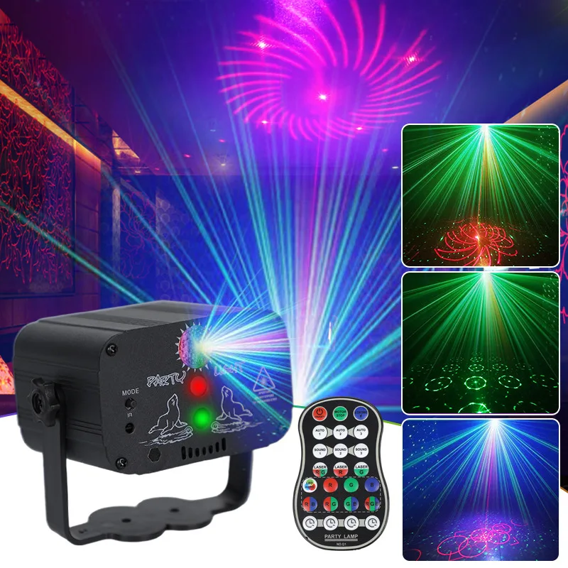 RGB Disco Laser Light Mini USB Charge Strobe Party Stage Lighting Laser