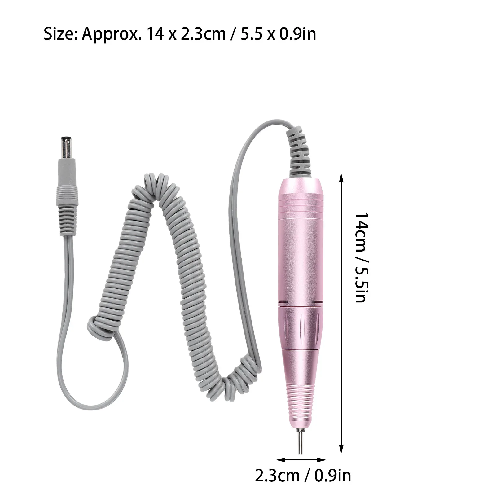 Professional Electric Manicure Machine Stainless Steel Handle 35000RPM Nail Drill Handle Electric Manicure Drill Accessory 3