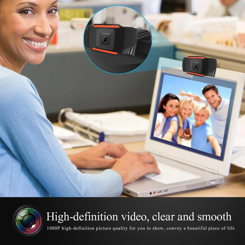 PC Webcams 4K 720P Webcam HD 1080P Web Cam with Microphone for USB Desktop& Laptop Live Streaming Camera for Video Calling