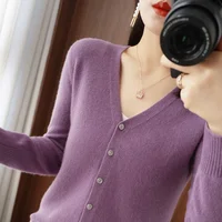 Women Cardigans 2025 Autumn Winter Single Breasted Knitwears Long Sleeve Warm Knit Cardigan Korean Fashion Spring casual Sweater - Image 3
