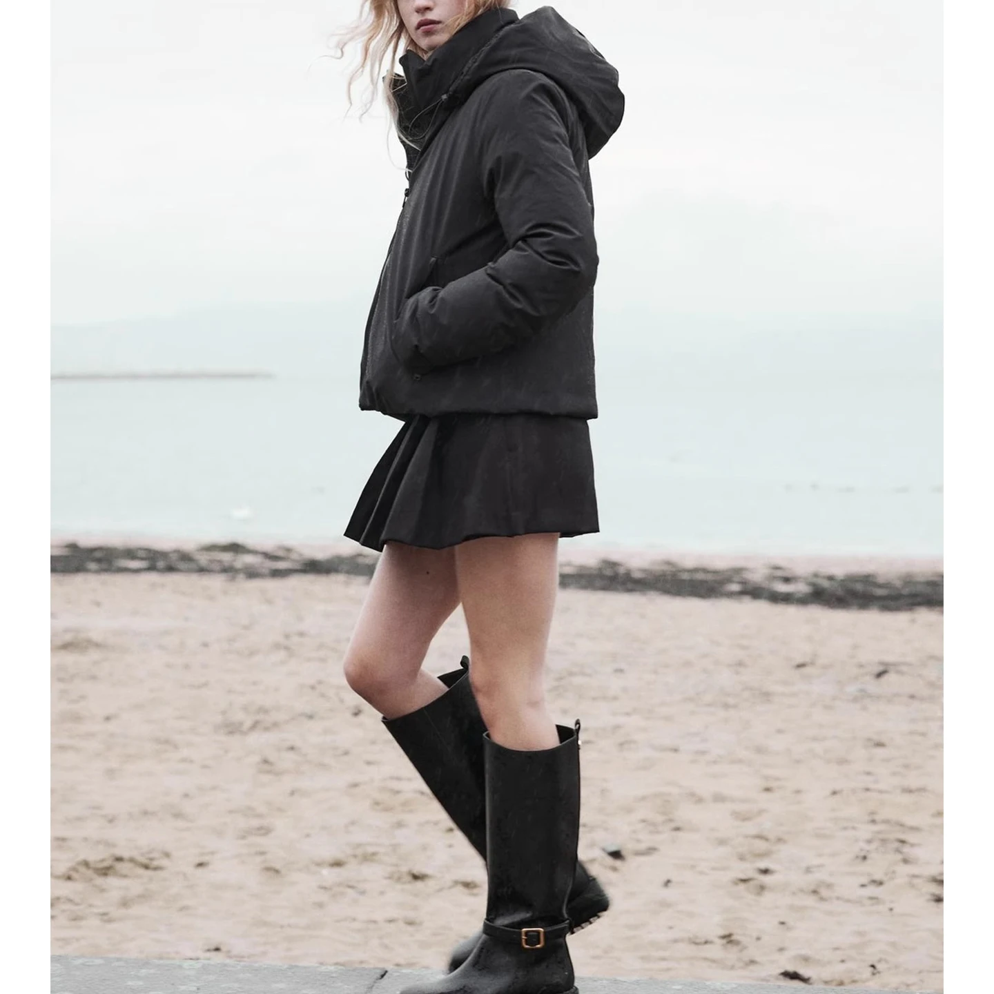 Winter New Casual Sle Women's Long Sve Stand Collar Thi Warm Cotton Jaet ort Coat Outerwear Comfortable Commute