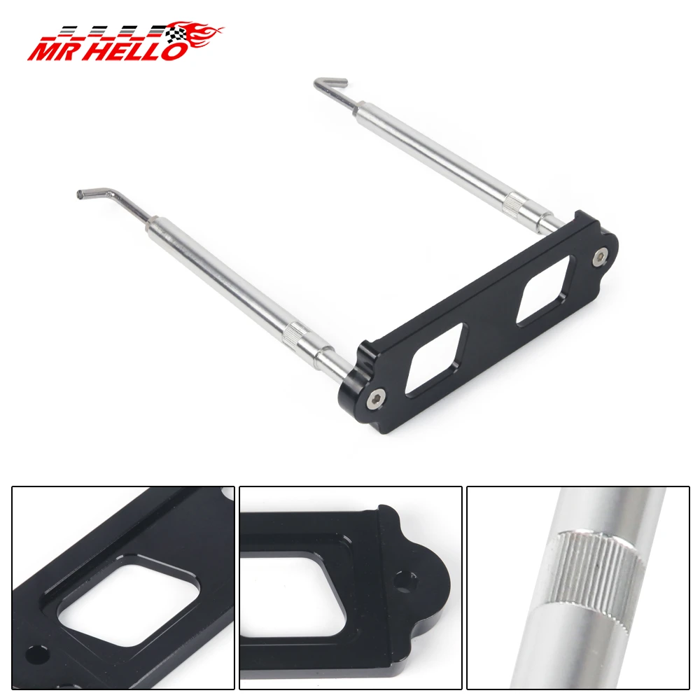 Jdm Battery Tie Down Kit Hold Down Rod With Stainless Tray Hooks For