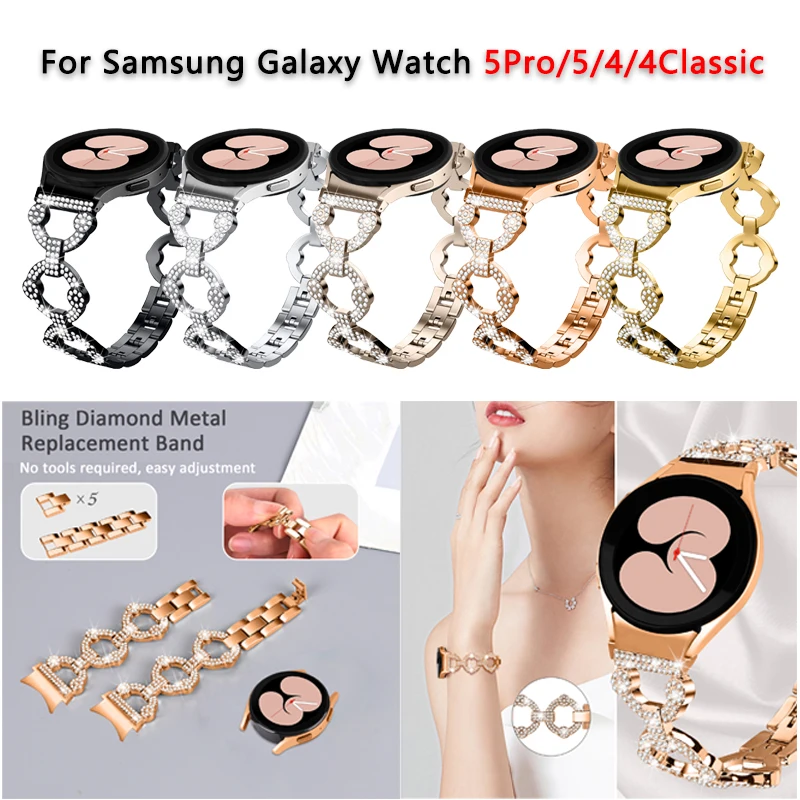 Samsung Watch 4 Classic Genuine Leather Bracelet  Samsung Galaxy Watch 5  Band Gap - Watchbands - Aliexpress