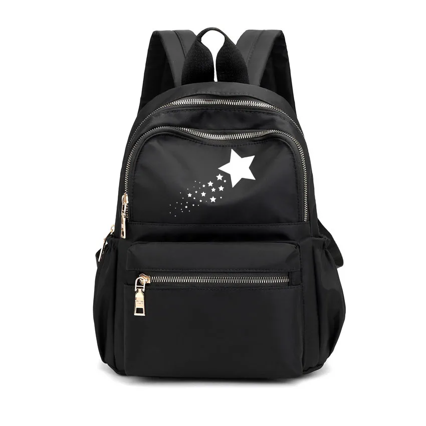 

Personal Customize Women Backpack Cartoon Pentagram Print Logo Your Pictures Book Bag High Quality DIY School Bag