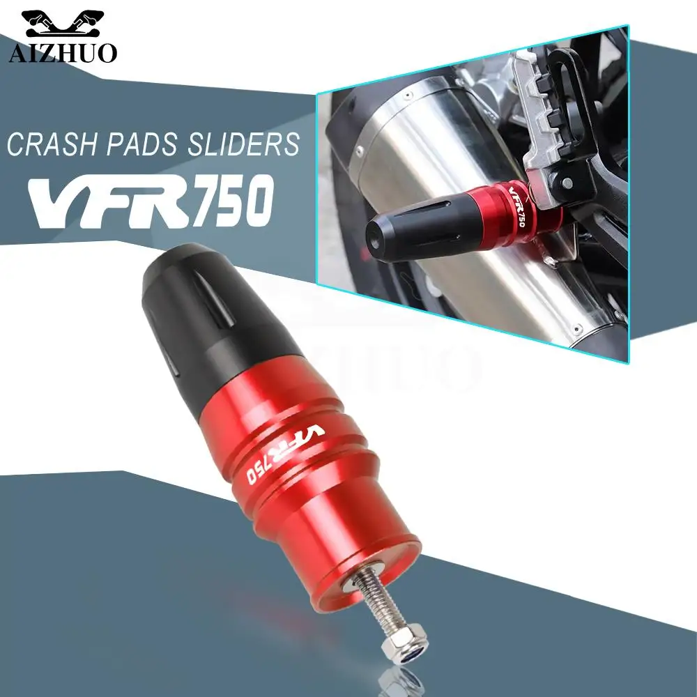 For Honda Vfr 750 Vfr750 1991-1997 Moto Frame Crash Bar Engine Case Sliders Crash Pads Exhaust Sliders Crash Protector Aluminum