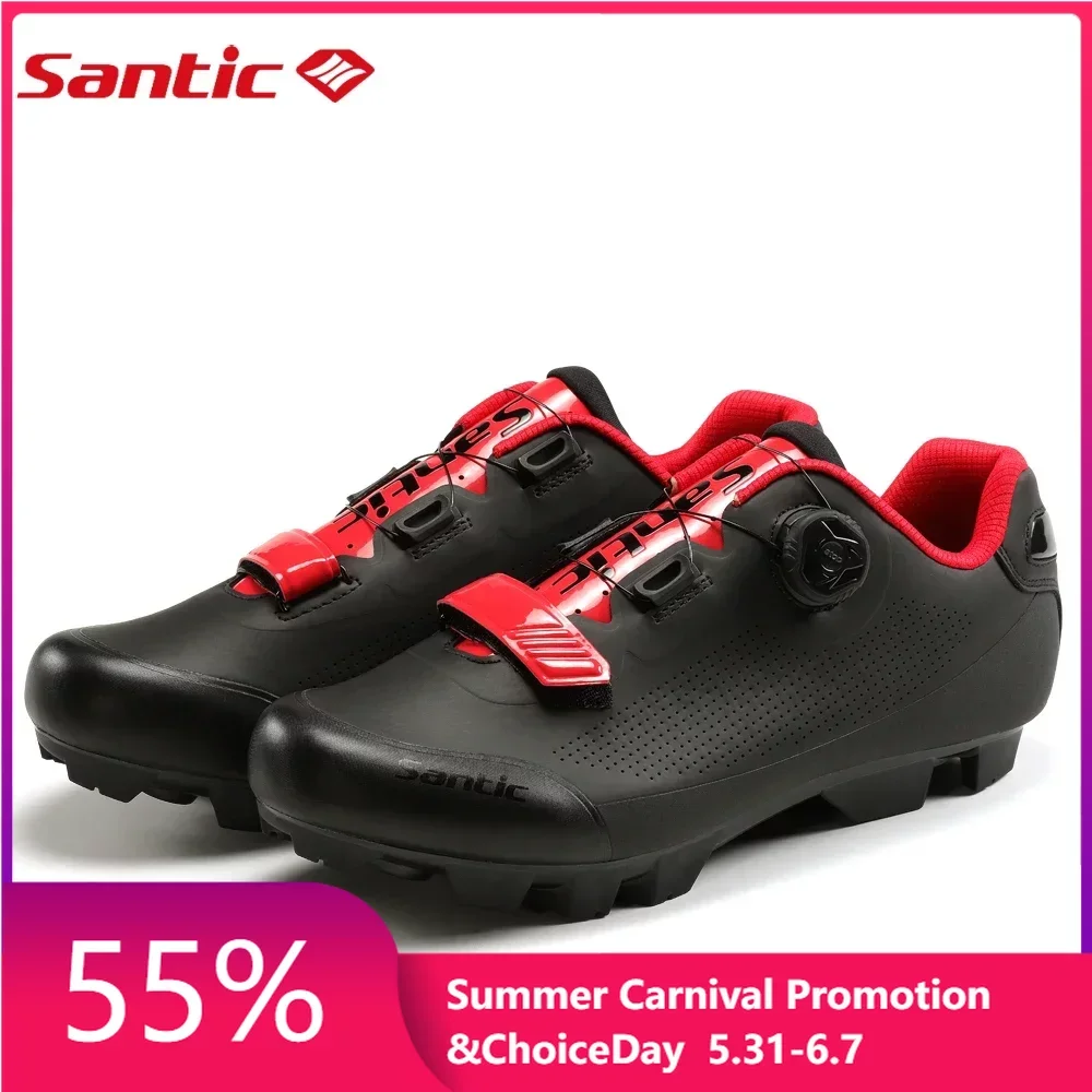

Велосипедные ботинки Santic, наружная спортивная обувь для верховой езды, горный велосипед с замками, удобные дышащие велосипедные кроссовки унисекс