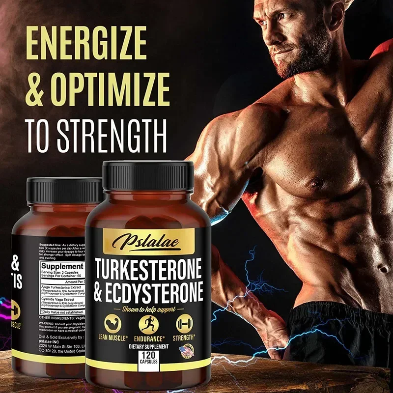 Turcosterone & Ecdysterone - 2-in-1 High Potency Turkesterone Supplement for Men & Women - Strength, Energy and Vitality