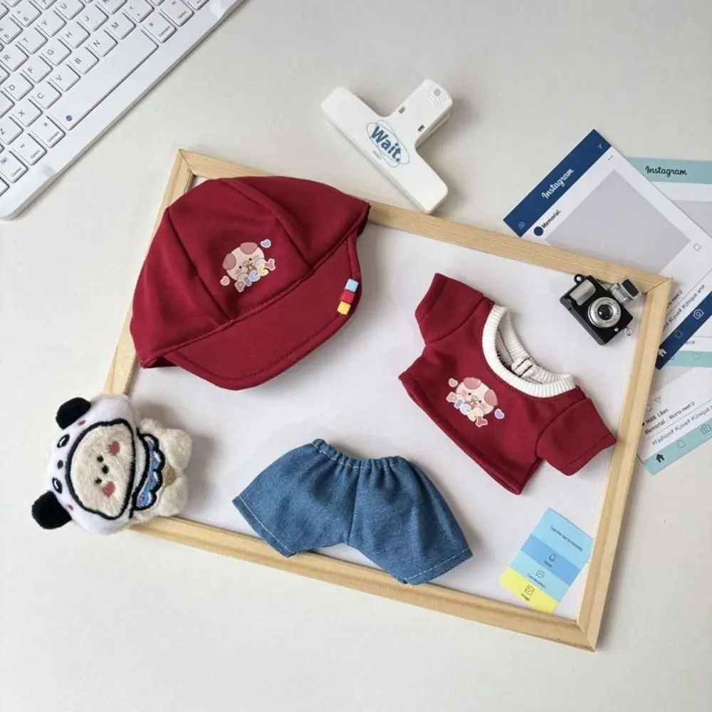 Hoodie 20cm Cotton Clothes Multi Color Dress Up Cotton Outfit Dress Mini Collection 20cm Flower Dress Cotton Accessories