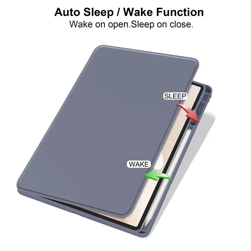 360° Rotating Acrylic Transparent Hard Case with Pencil Holder