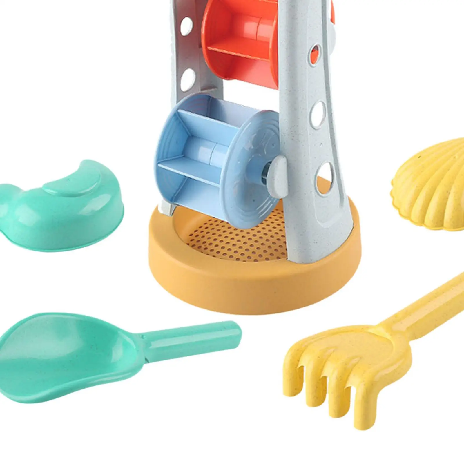5Pcs Beach Sand Toy Beach Sand Sifter Toy for Backyard Birthday Bathtime Toy