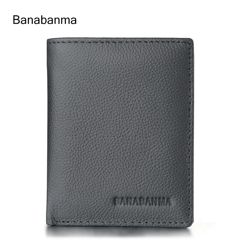 Premium Leather Men's Short Wallet - Waterproof, Wear-Resistant & Multi-Functional Card Holder