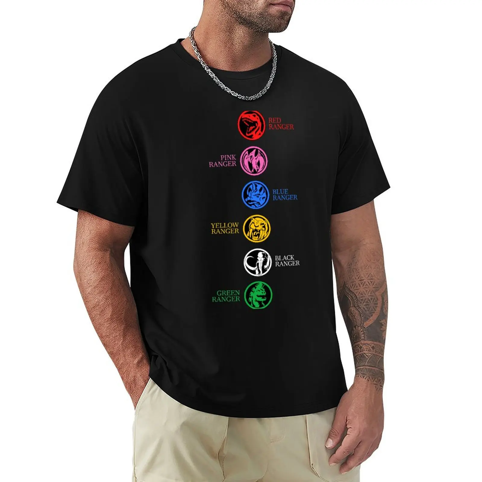 

6 Power Coins PR Names T-shirt cute tops quick-drying sweat customs mens graphic t-shirts funny