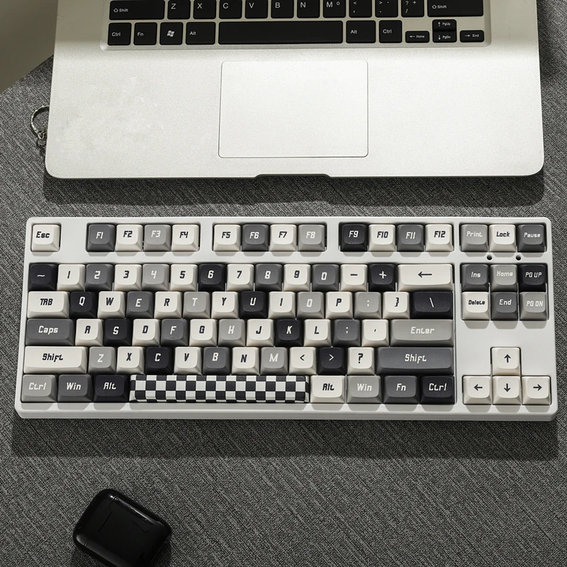 Keycaps Tema Incolor Grupo Xda Profile Keycap Pbt Dye Subbed 1.75u 2u Shift Espessura 15 Milímetros 125 Teclas por Conjunto