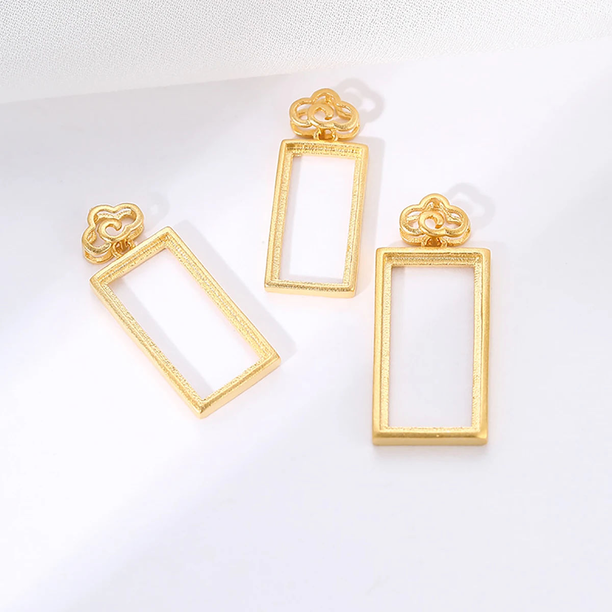 8X16 9X18 10X20MM 925 Sterling Silver Pendant Tray fit Rectangle Cabochon Base Pendant Setting Charm Jewelry Making for Women