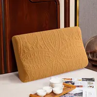 New Waterproof Latex Pillowcase Memory Pillow Cases Solid Color Cotton Bed Sleeping Pillow Protective Cover 50*30cm/60*40cm 2