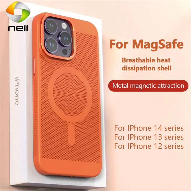 

Магнитный сетчатый чехол для iPhone 14, 13, 12, 11, 15Pro Plus Max