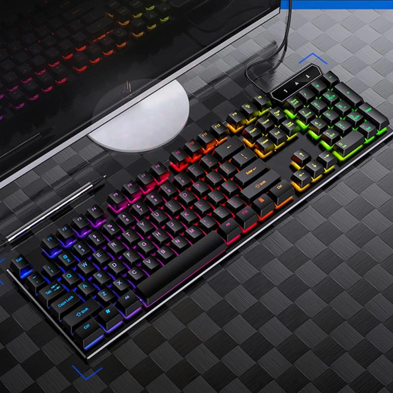 Ryra Gaming Mechanical Feel Keyboard 104 Keys With Led Backlit Game