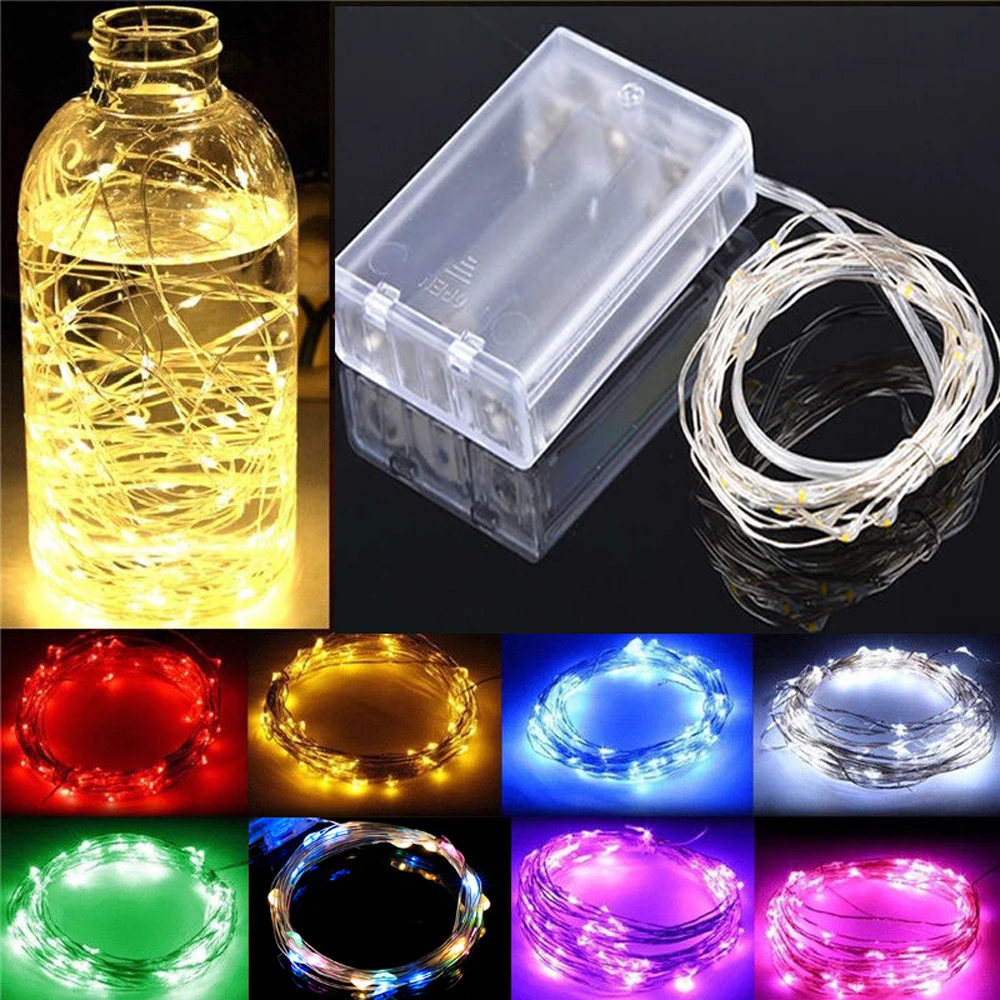 Copper Wire LED String Lights for Christmas Tree Wedding Party